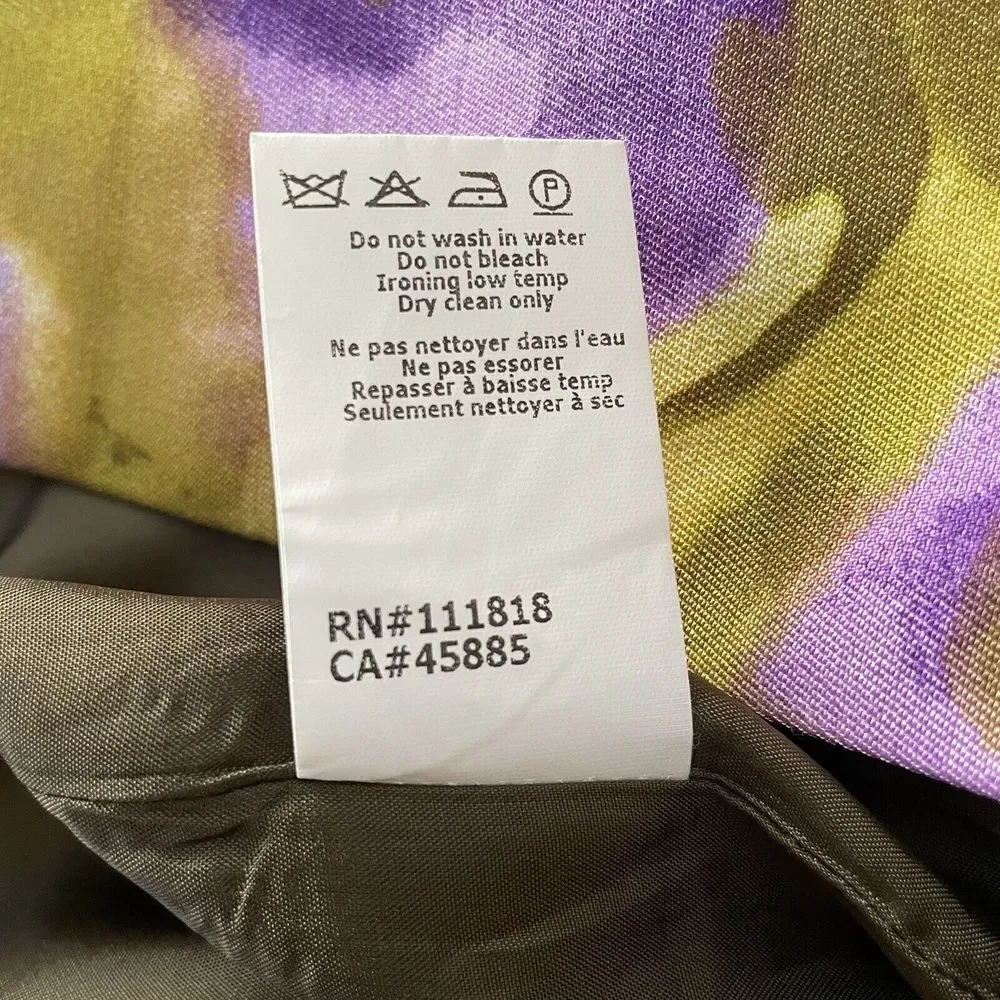 Michael Kors Silk‎ Wool Blend Pencil Skirt Sz 4 Gardenia Floral Print